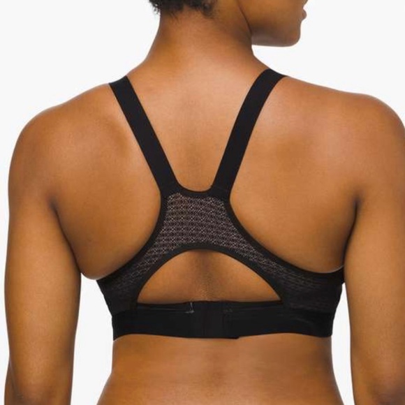 Lululemon Awake to Lace Bra in Black/Barely Beige, Size 34D, Performance, Yoga - Picture 2 of 7